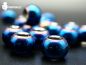 Preview: blue fire dread bead, dreadperle, dreadschmuck, gypsy, goa, goaschmuck, dreadkult, dreadfarm, hippie, hippieschmuck, goa, goaschmuck, Dread jewl, dreadlock accessoriers, dreadstyle,